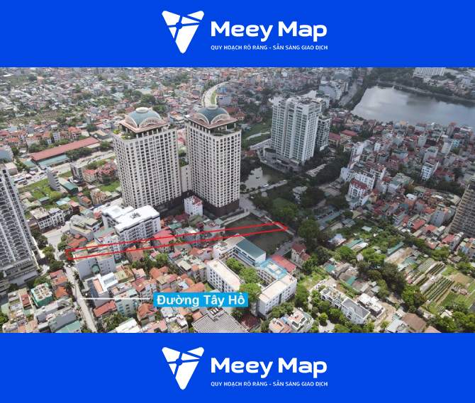 Bản đồ quy hoạch phường Quảng An, Tây Hồ, Hà Nội 23 Toan canh tuyen duong se mo theo quy hoach tren thuc te