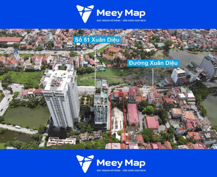 Bản đồ quy hoạch phường Quảng An, Tây Hồ, Hà Nội 17 Tuyen co diem dau o duong Xuan Dieu ben hong toa nha so 51
