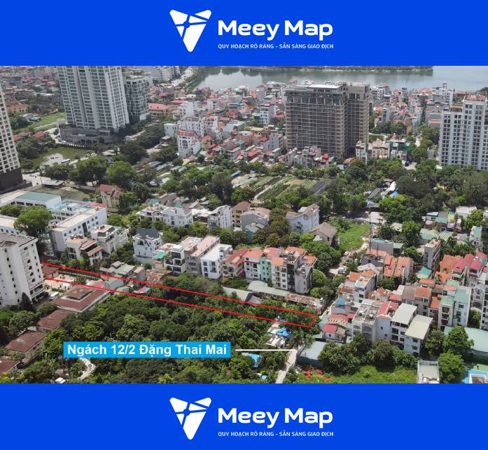Bản đồ quy hoạch phường Quảng An, Tây Hồ, Hà Nội 25 Tuyến đường sẽ mở có điểm đầu ở ngách 12/2 Đặng Thai Mai.
