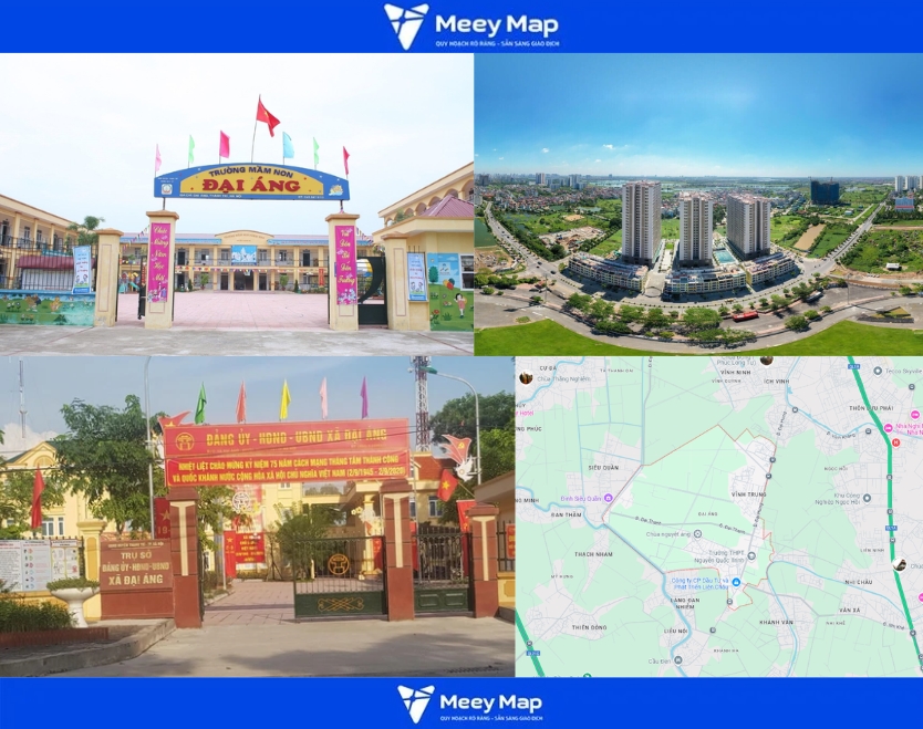 Bản đồ quy hoạch xã Đại Áng, Thanh Trì, Hà Nội| Kế hoạch sử dụng đất 1 xã Đại Áng, Thanh Trì, Hà Nội
