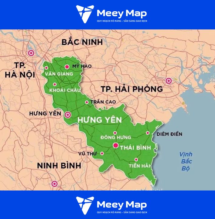 Bản đồ quy hoạch Hưng Yên|Kế hoạch Sử dụng Đất 23 Ban do Hung Yen sau sap nhap