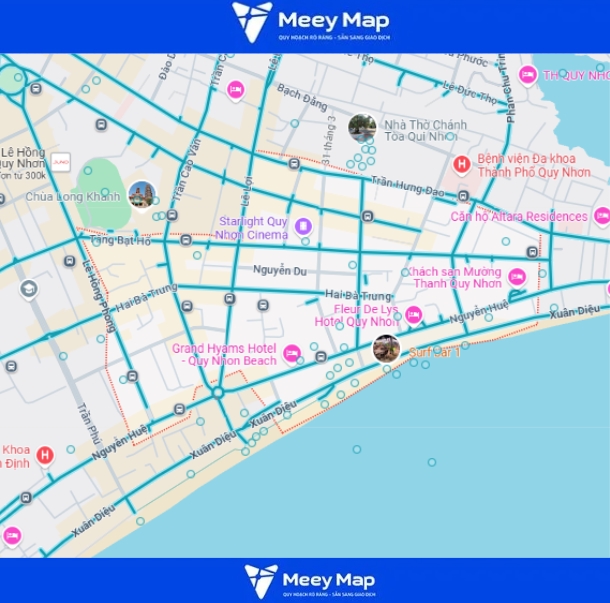 Bản đồ Thành phố Quy Nhơn, Bình Định| Quy hoạch sử dụng đất 28 Bản đồ Phường Lê Lợi, TP Quy Nhơn