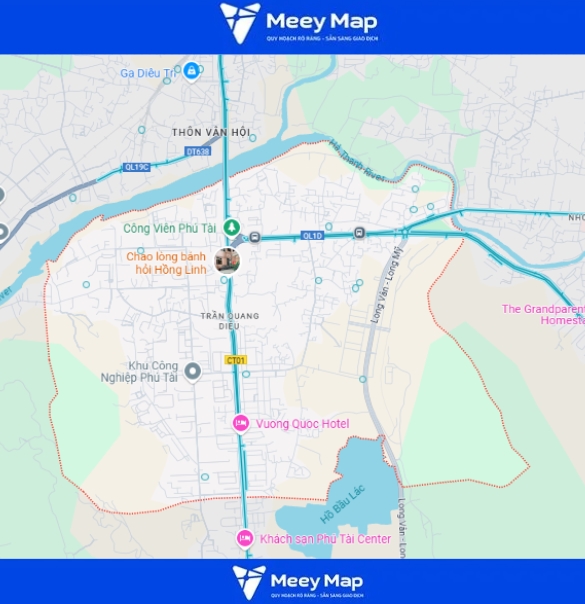 Bản đồ Thành phố Quy Nhơn, Bình Định| Quy hoạch sử dụng đất 37 Bản đồ phường Trần Quang Diệu, TP Quy Nhơn