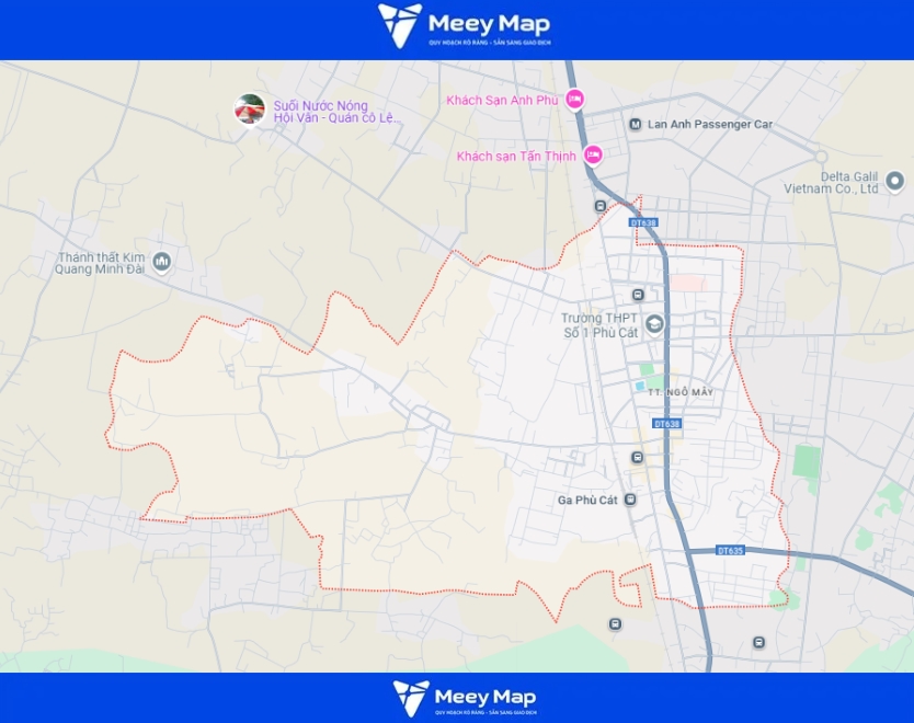Bản đồ Quy Hoạch Huyện Phù Cát, Bình Định|Quy Hoạch Sử dụng Đất Mới Nhất 6 Bản đồ thị trấn Ngô Mây, Huyện Phù Cát
