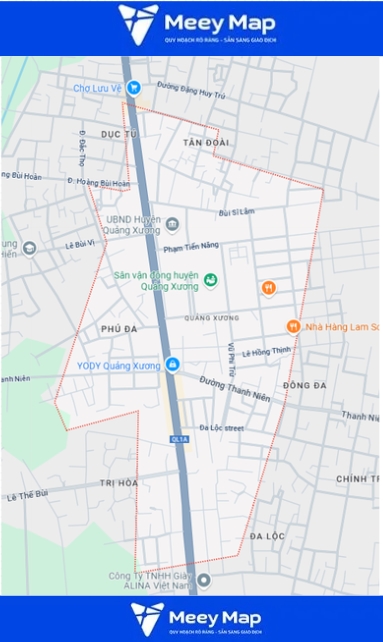 Bản Đồ Huyện Quảng Xương, Thanh Hóa| Kế Hoạch Sử Dụng Đất 3 Bản đồ thị trấn Tân Phong, huyện Quảng Xương