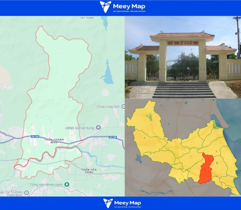 Bản đồ Quy Hoạch Huyện Phù Cát, Bình Định|Quy Hoạch Sử dụng Đất Mới Nhất 16 Bản đồ xã Cát Nhơn, Huyện Phù Cát