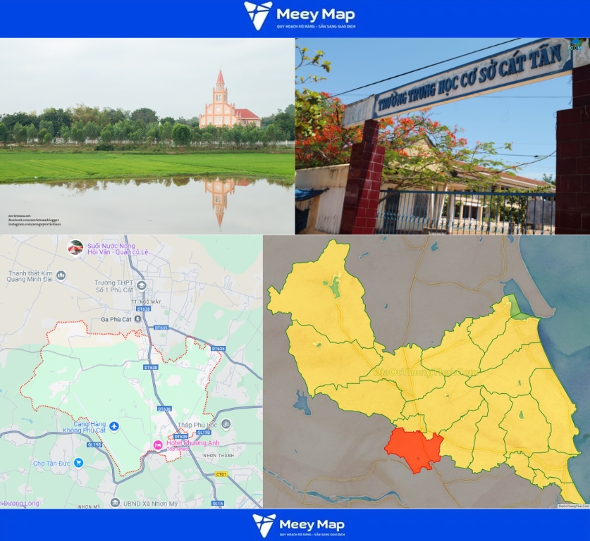 Bản đồ Quy Hoạch Huyện Phù Cát, Bình Định|Quy Hoạch Sử dụng Đất Mới Nhất 18 Bản đồ xã Cát Tân, Huyện Phù Cát