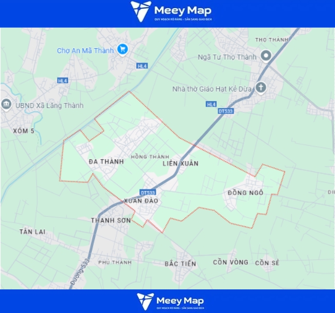 Bản đồ quy hoạch Huyện Yên Thành, Nghệ An|Kế hoạch Sử dụng Đất 11 Bản đồ xã Hồng Thành, huyện Yên Thành