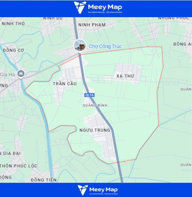 Bản Đồ Huyện Quảng Xương, Thanh Hóa| Kế Hoạch Sử Dụng Đất 4 Bản đồ xã Quảng Bình, huyện Quảng Xương