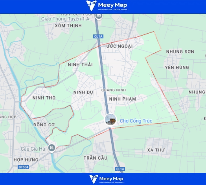 Bản Đồ Huyện Quảng Xương, Thanh Hóa| Kế Hoạch Sử Dụng Đất 18 Bản đồ xã Quảng Ninh, huyện Quảng Xương