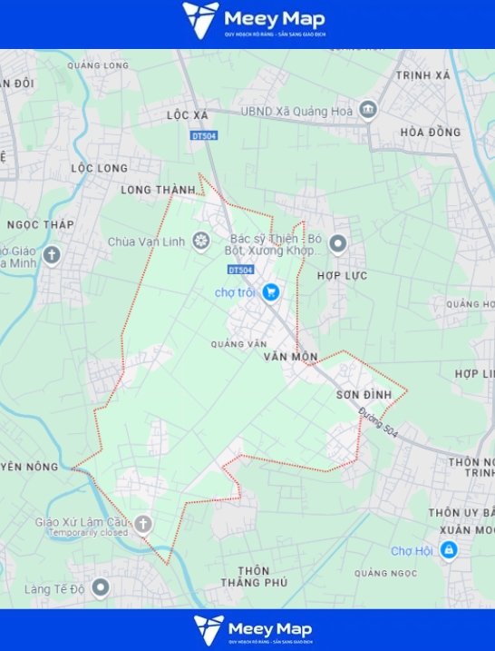 Bản Đồ Huyện Quảng Xương, Thanh Hóa| Kế Hoạch Sử Dụng Đất 26 Bản đồ xã Quảng Văn, huyện Quảng Xương