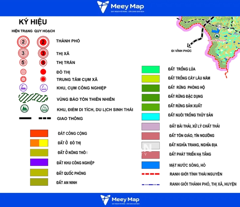 Đất quy hoạch là gì? Ký hiệu đường trên bản đồ quy hoạch 2 Các loại đất quy hoạch phổ biến