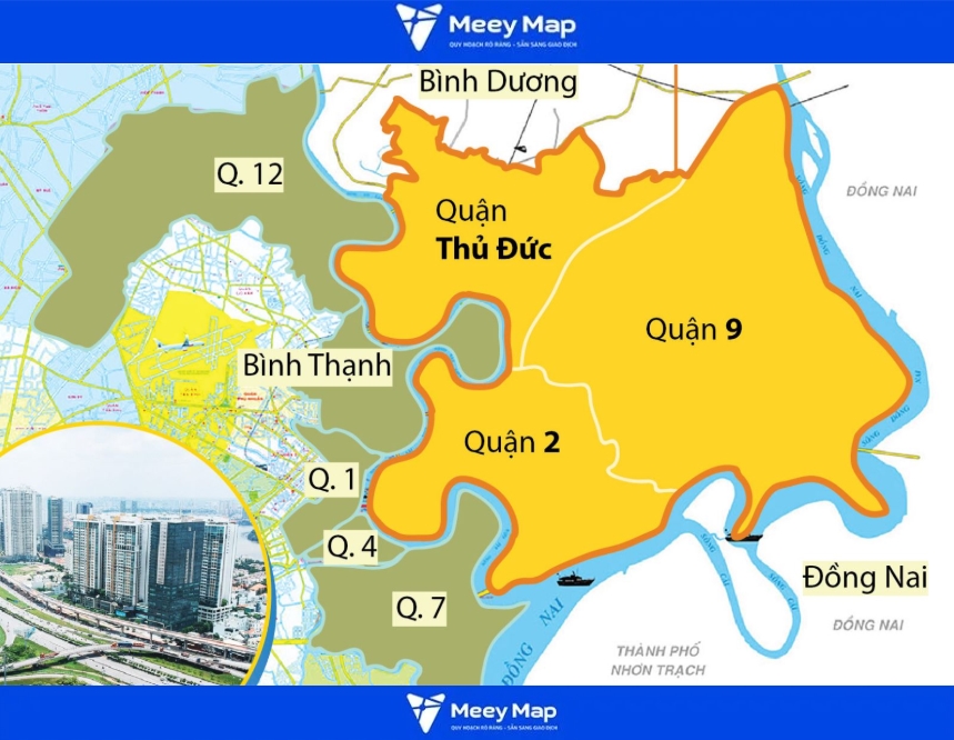 Bản đồ Quy hoạch Tp Thủ Đức, Tp Hồ Chí Minh 5 Bản đồ TP Thủ Đức