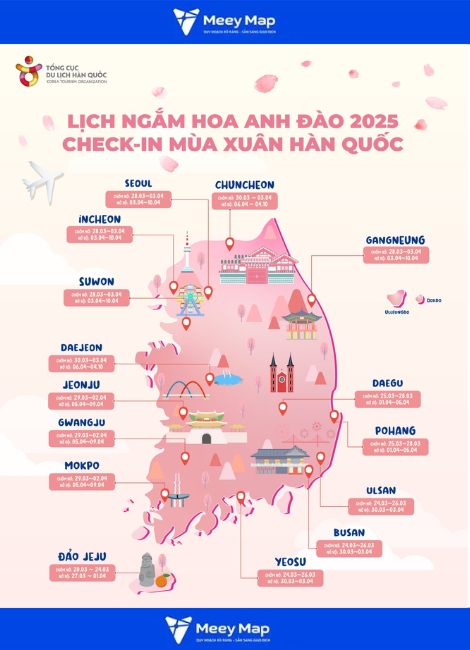 Bản đồ Hàn Quốc khổ lớn phóng to 2026 67 Bản đồ du lịch Hàn Quốc