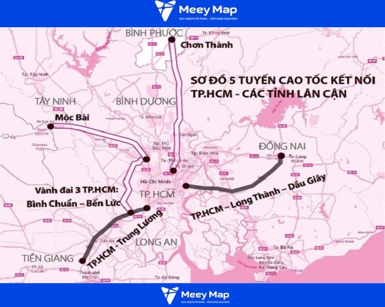 Bản đồ quy hoạch cao tốc TP HCM - Thủ Dầu Một - Chơn Thành 4 Bản đồ quy hoạch cao tốc TP HCM - Thủ Dầu Một - Chơn Thành