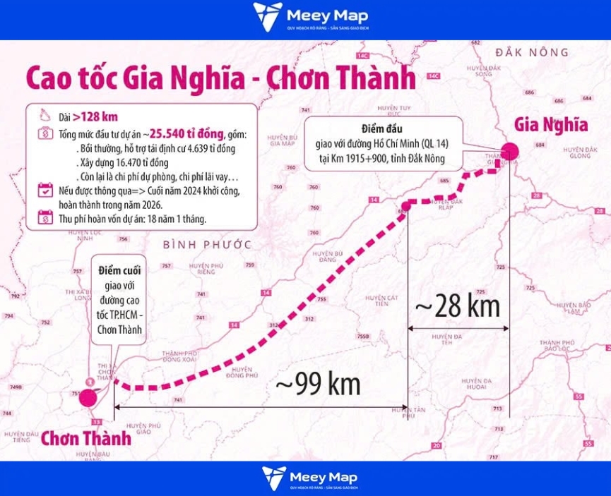 Bản đồ quy hoạch đường Cao Tốc Chơn Thành, Bình Phước 3 Bản đồ quy hoạch đường Cao Tốc Chơn Thành, Bình Phước