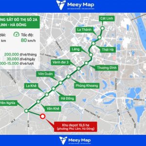 Ga Cát Linh - Hà Đông Lộ Trình Tàu Điện Trên Cao