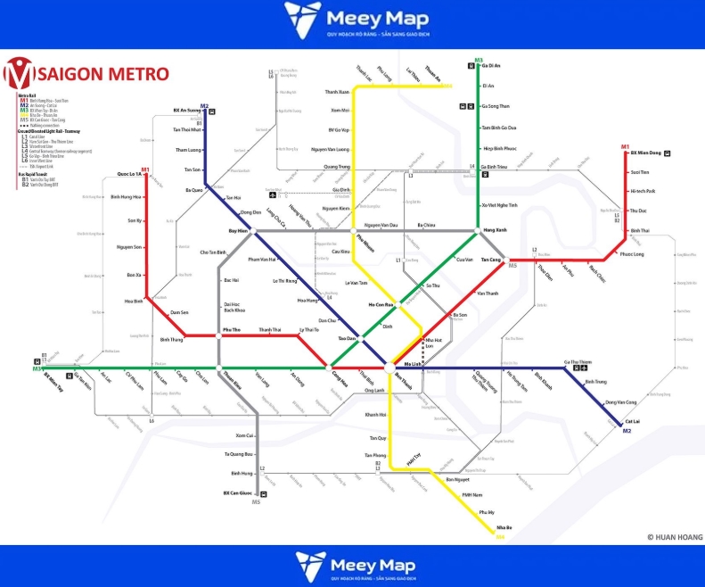 Quy hoạch Metro TP Hồ Chí Minh | Thông tin quy hoạch 5 Quy hoạch Metro TP Hồ Chí Minh 2