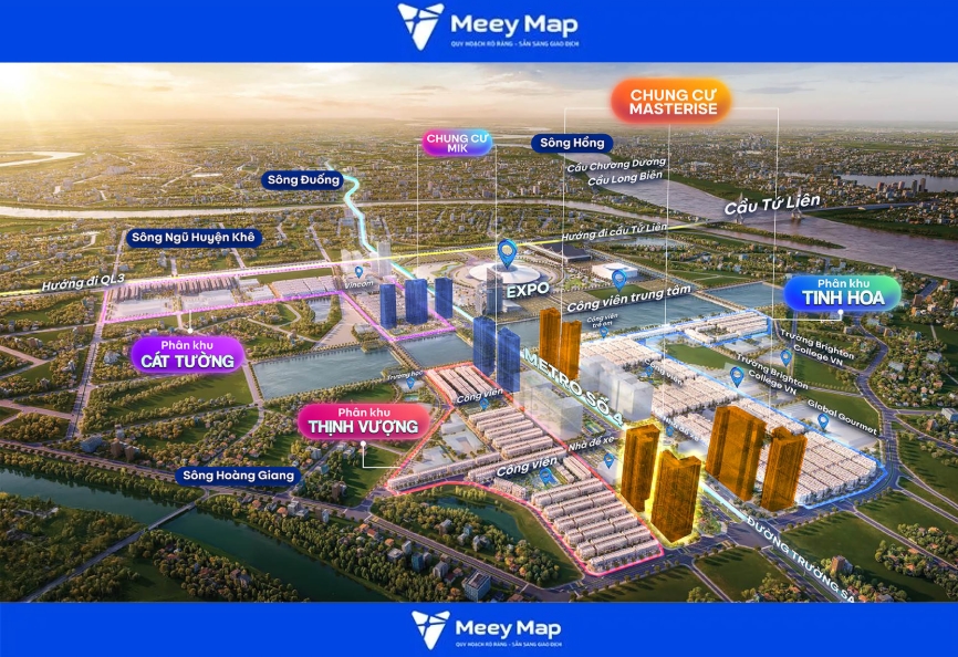 Bản đồ quy hoạch Hà Nội đến năm 2030 tỉ lệ 1/500 196 VINHOMES GLOBAL GATE