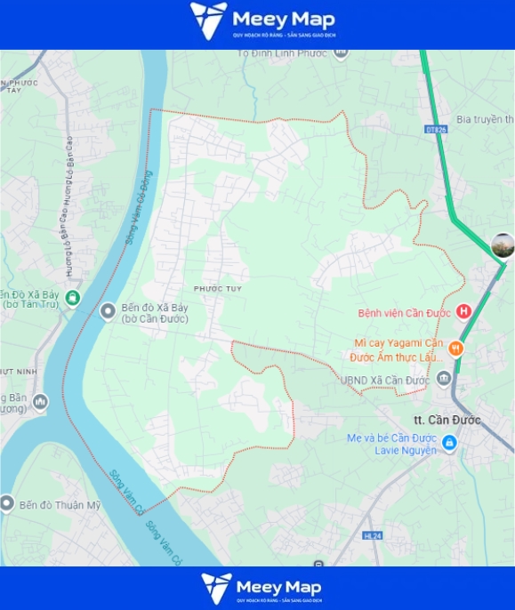 Bản đồ Quy hoạch xã Phước Tuy, Cần Đước, tỉnh Long An 3 xã Phước Tuy, Cần Đước, tỉnh Long An