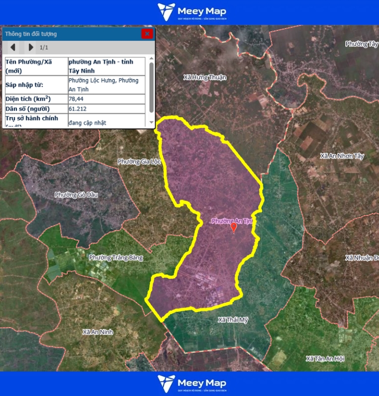 Bản đồ quy hoạch tỉnh Tây Ninh| Bản đồ Tây Ninh Sau Sáp Nhập 132 Bản đồ phường An Tịnh, Tỉnh Tây Ninh
