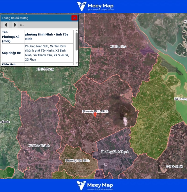 Bản đồ quy hoạch tỉnh Tây Ninh| Bản đồ Tây Ninh Sau Sáp Nhập 138 Bản đồ phường Bình Minh, Tỉnh Tây Ninh