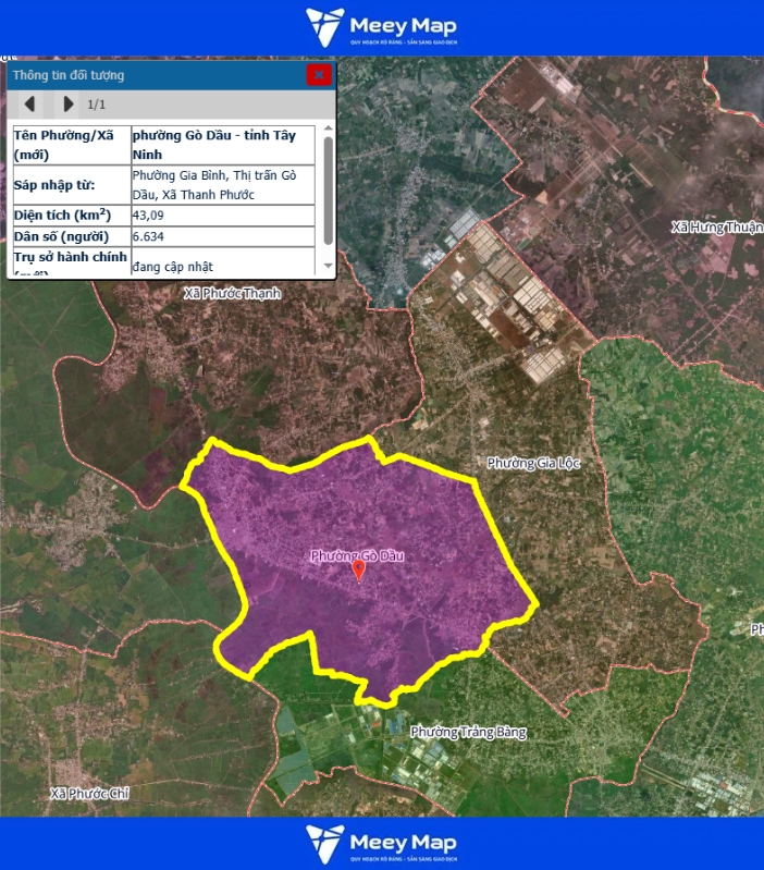 Bản đồ quy hoạch tỉnh Tây Ninh| Bản đồ Tây Ninh Sau Sáp Nhập 131 Bản đồ phường Gò Dầu, Tỉnh Tây Ninh