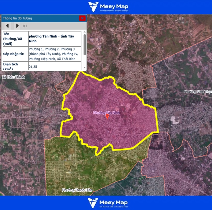 Bản đồ quy hoạch tỉnh Tây Ninh| Bản đồ Tây Ninh Sau Sáp Nhập 139 Bản đồ phường Tân Ninh, Tỉnh Tây Ninh