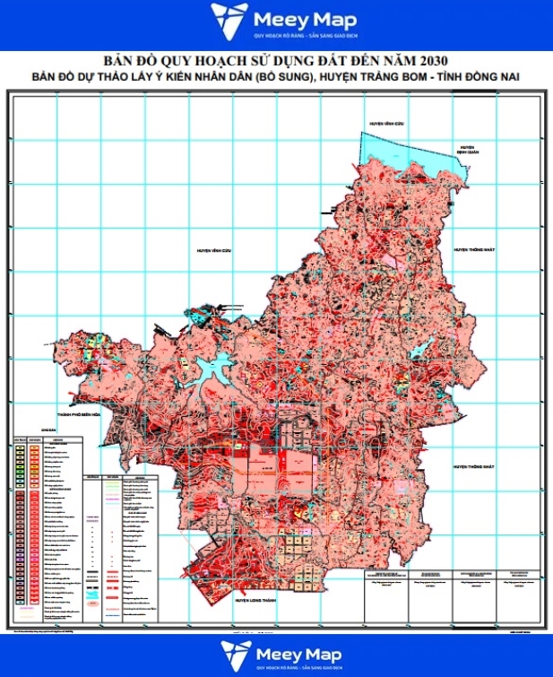 Bản đồ quy hoạch Tỉnh Đồng Nai| Quy hoạch Sử dụng Đất 62 Bản đồ quy hoạch huyện Trảng Bom, Đồng Nai