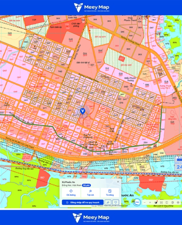 Bản đồ quy hoạch Huyện Nhơn Trạch, Đồng Nai| Kế hoạch quy hoạch Sử dụng Đất 61 Bản đồ quy hoạch xã Phước An, Huyện Nhơn Trạch