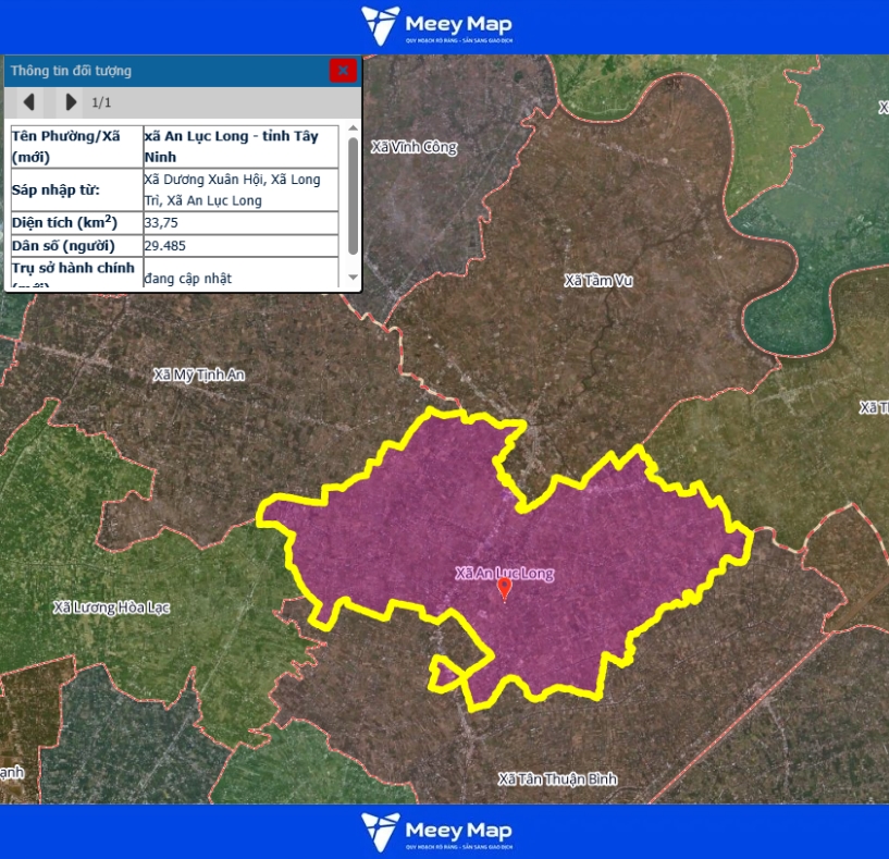 Bản đồ quy hoạch tỉnh Tây Ninh| Bản đồ Tây Ninh Sau Sáp Nhập 172 Bản đồ xã An Lục Long, Tỉnh Tây Ninh