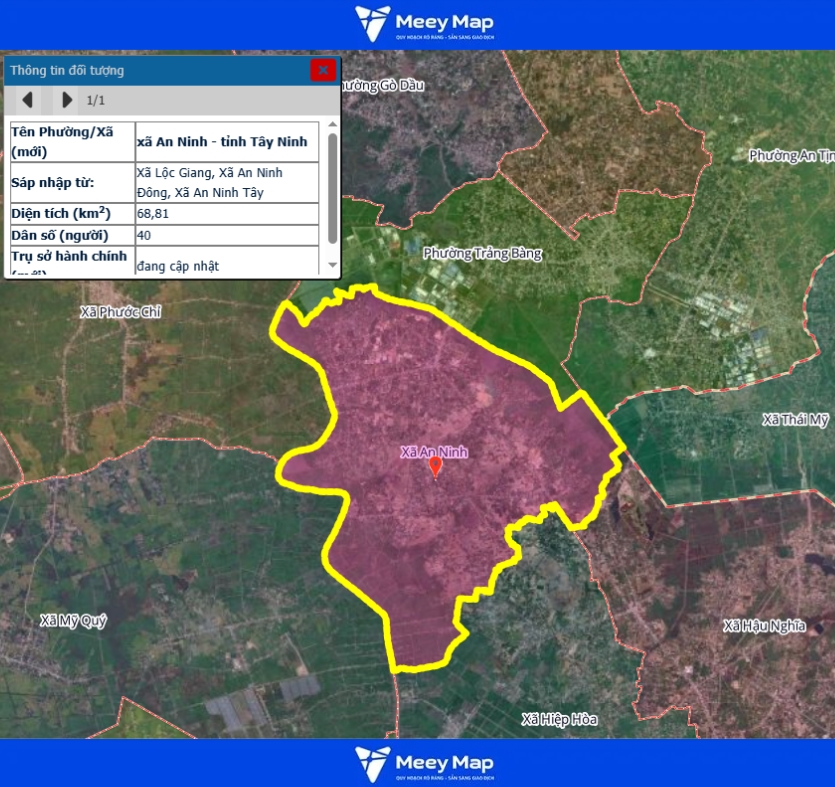 Bản đồ quy hoạch tỉnh Tây Ninh| Bản đồ Tây Ninh Sau Sáp Nhập 199 Bản đồ xã An Ninh, Tỉnh Tây Ninh