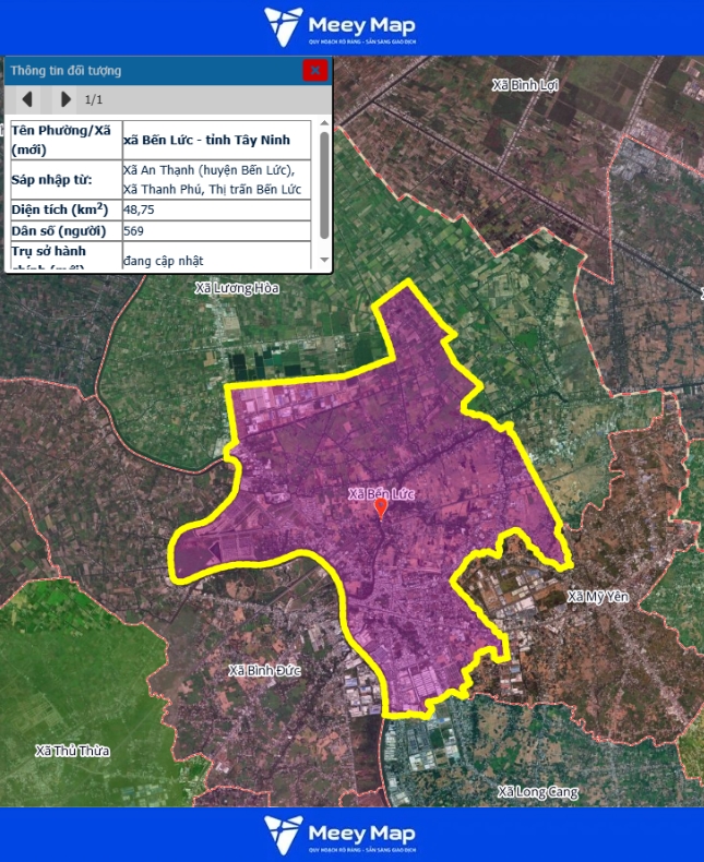 Bản đồ quy hoạch tỉnh Tây Ninh| Bản đồ Tây Ninh Sau Sáp Nhập 189 Bản đồ xã Bến Lức, Tỉnh Tây Ninh