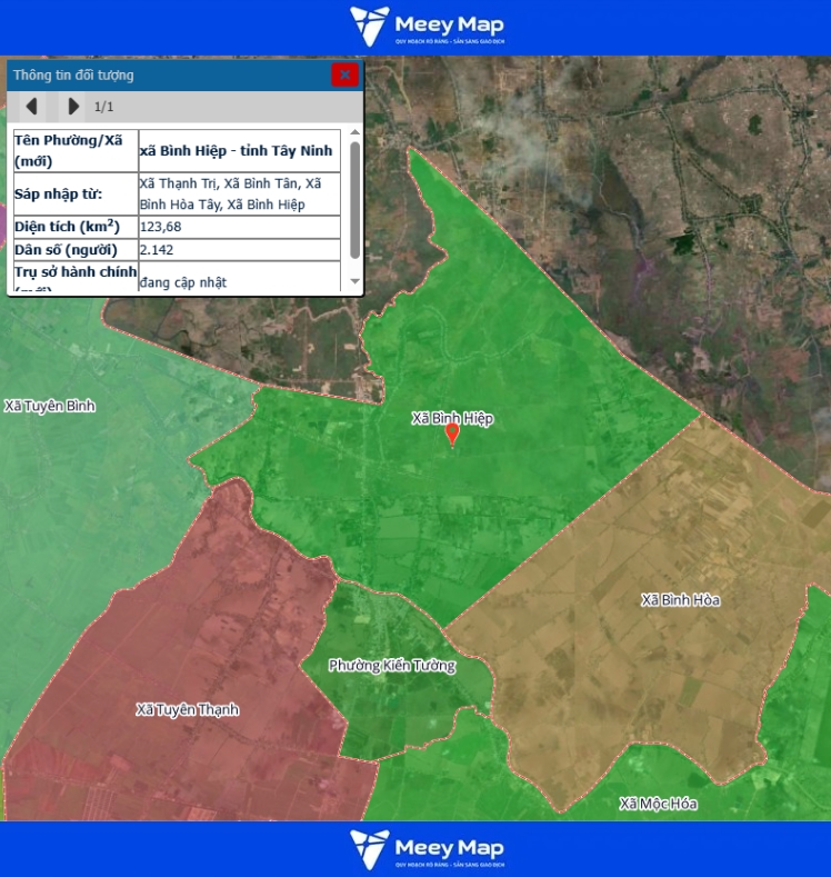 Bản đồ quy hoạch tỉnh Tây Ninh| Bản đồ Tây Ninh Sau Sáp Nhập 217 Bản đồ xã Bình Hiệp, Tỉnh Tây Ninh