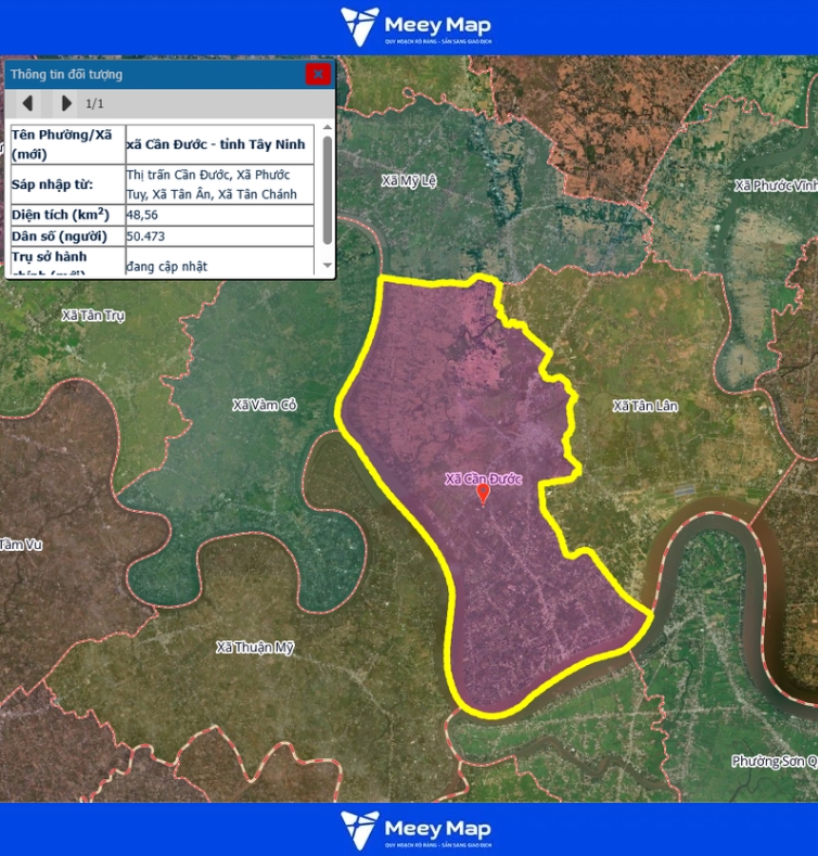 Bản đồ quy hoạch tỉnh Tây Ninh| Bản đồ Tây Ninh Sau Sáp Nhập 183 Bản đồ xã Cần Đước, Tỉnh Tây Ninh