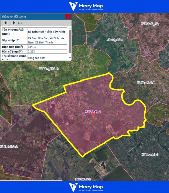 Bản đồ quy hoạch tỉnh Tây Ninh| Bản đồ Tây Ninh Sau Sáp Nhập 200 Bản đồ xã Đức Huệ, Tỉnh Tây Ninh