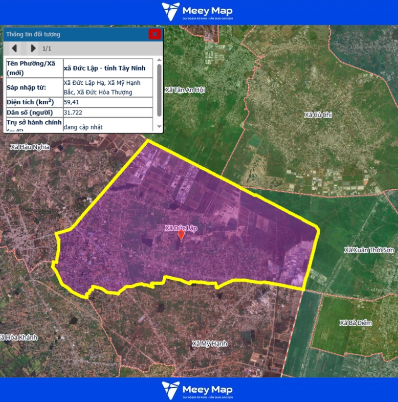 Bản đồ quy hoạch tỉnh Tây Ninh| Bản đồ Tây Ninh Sau Sáp Nhập 195 Bản đồ xã Đức Lập, Tỉnh Tây Ninh
