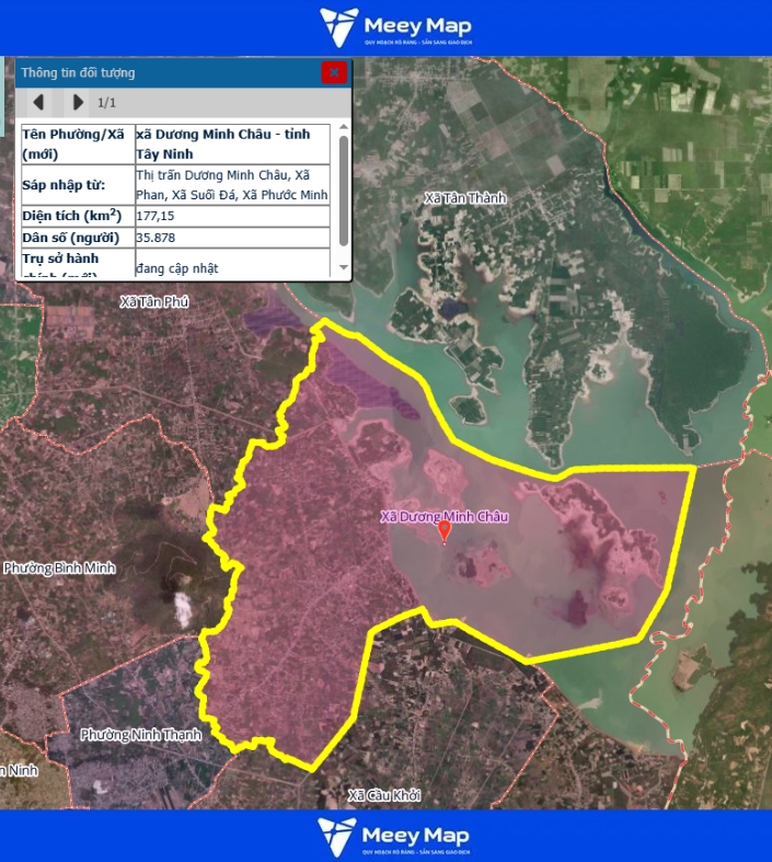 Bản đồ quy hoạch tỉnh Tây Ninh| Bản đồ Tây Ninh Sau Sáp Nhập 162 Bản đồ xã Dương Minh Châu, Tỉnh Tây Ninh