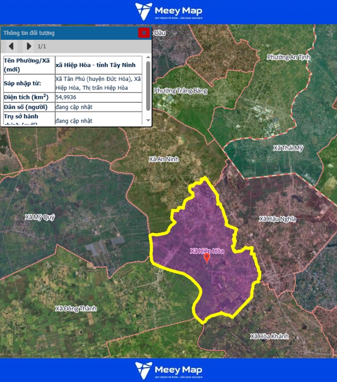 Bản đồ quy hoạch tỉnh Tây Ninh| Bản đồ Tây Ninh Sau Sáp Nhập 198 Bản đồ xã Hiệp Hòa, Tỉnh Tây Ninh