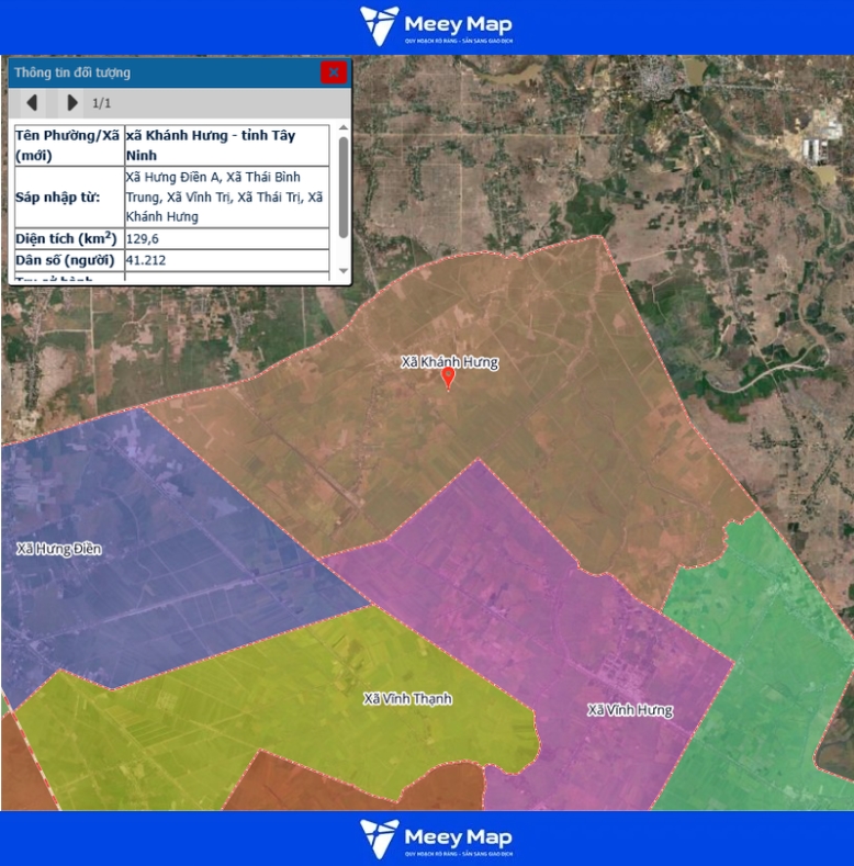 Bản đồ quy hoạch tỉnh Tây Ninh| Bản đồ Tây Ninh Sau Sáp Nhập 219 Bản đồ xã Khánh Hưng, Tỉnh Tây Ninh