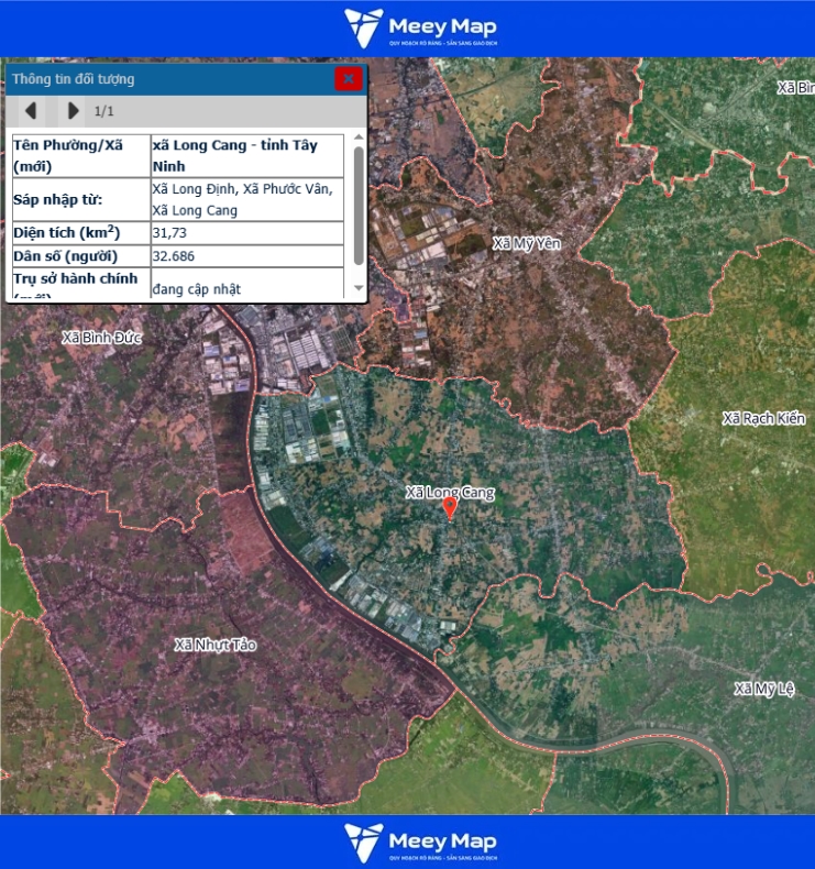 Bản đồ quy hoạch tỉnh Tây Ninh| Bản đồ Tây Ninh Sau Sáp Nhập 187 Bản đồ xã Long Cang, Tỉnh Tây Ninh