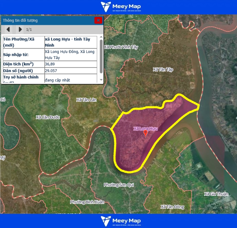 Bản đồ quy hoạch tỉnh Tây Ninh| Bản đồ Tây Ninh Sau Sáp Nhập 182 Bản đồ xã Long Hựu, Tỉnh Tây Ninh