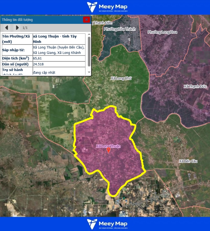 Bản đồ quy hoạch tỉnh Tây Ninh| Bản đồ Tây Ninh Sau Sáp Nhập 145 Bản đồ xã Long Thuận, Tỉnh Tây Ninh