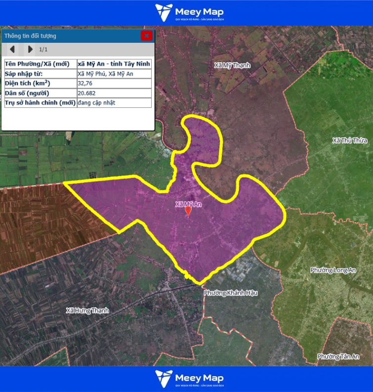 Bản đồ quy hoạch tỉnh Tây Ninh| Bản đồ Tây Ninh Sau Sáp Nhập 205 Bản đồ xã Mỹ An, Tỉnh Tây Ninh