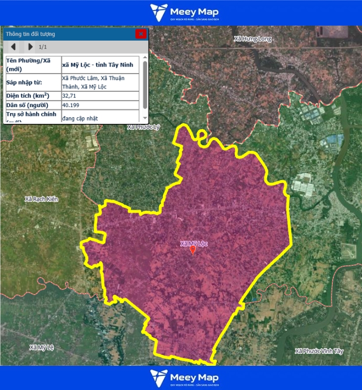 Bản đồ quy hoạch tỉnh Tây Ninh| Bản đồ Tây Ninh Sau Sáp Nhập 180 Bản đồ xã Mỹ Lộc, Tỉnh Tây Ninh