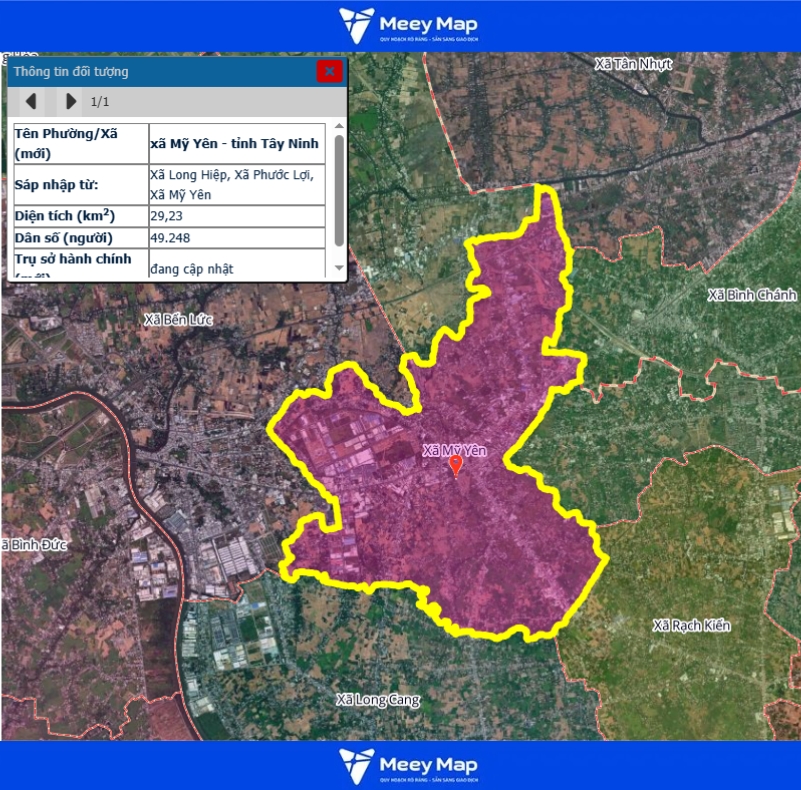 Bản đồ quy hoạch tỉnh Tây Ninh| Bản đồ Tây Ninh Sau Sáp Nhập 188 Bản đồ xã Mỹ Yên, Tỉnh Tây Ninh