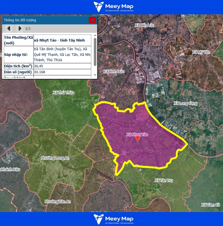 Bản đồ quy hoạch tỉnh Tây Ninh| Bản đồ Tây Ninh Sau Sáp Nhập 174 Bản đồ xã Nhựt Tảo, Tỉnh Tây Ninh
