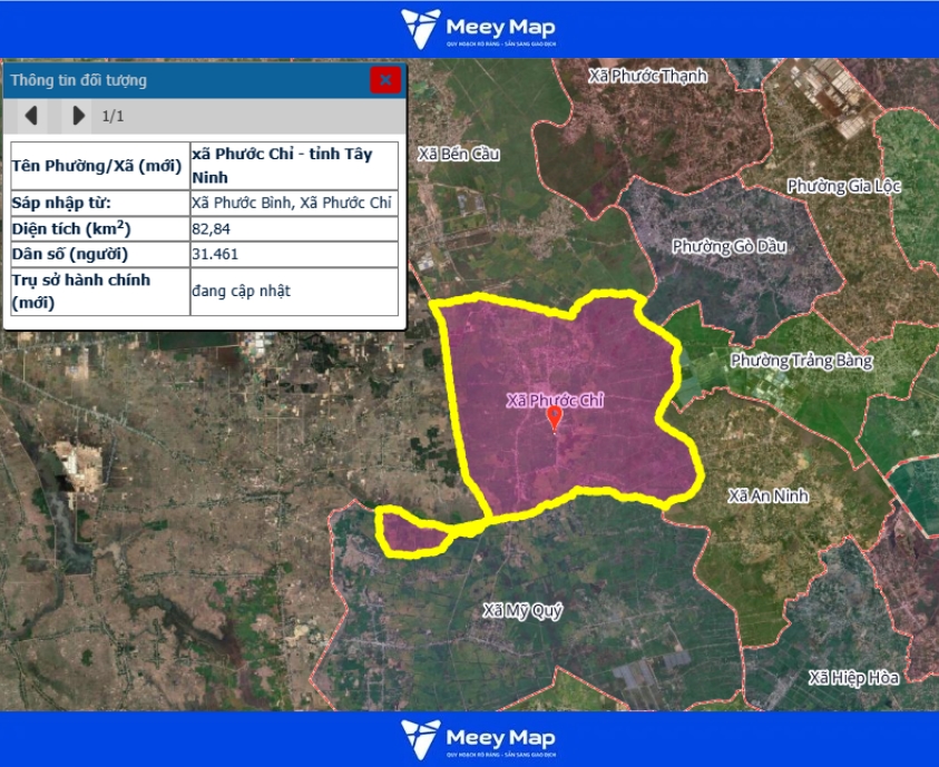 Bản đồ quy hoạch tỉnh Tây Ninh| Bản đồ Tây Ninh Sau Sáp Nhập 169 Bản đồ xã Phước Chỉ, Tỉnh Tây Ninh