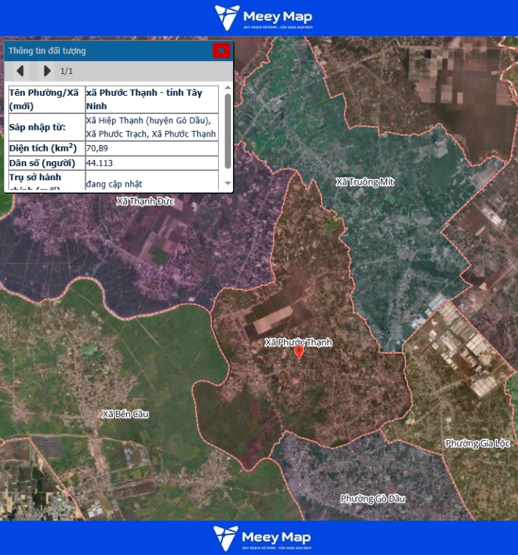 Bản đồ quy hoạch tỉnh Tây Ninh| Bản đồ Tây Ninh Sau Sáp Nhập 166 Bản đồ xã Phước Thạnh, Tỉnh Tây Ninh
