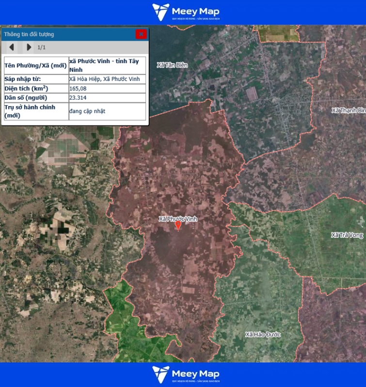 Bản đồ quy hoạch tỉnh Tây Ninh| Bản đồ Tây Ninh Sau Sáp Nhập 151 Bản đồ xã Phước Vinh, Tỉnh Tây Ninh